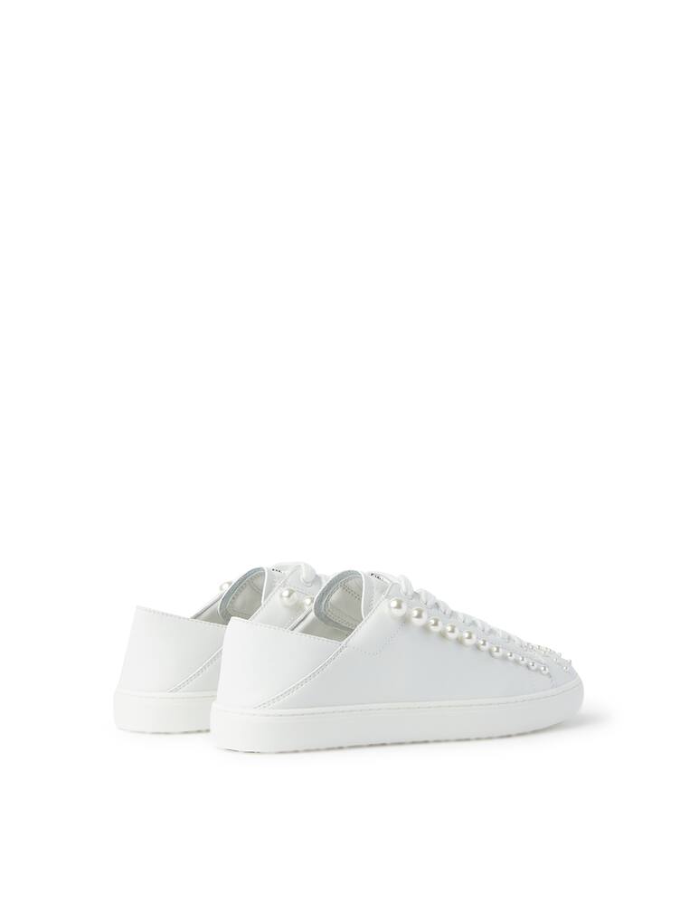 rinascente Stuart Weitzman Goldie Convertible Pearl low-top sneakers - white