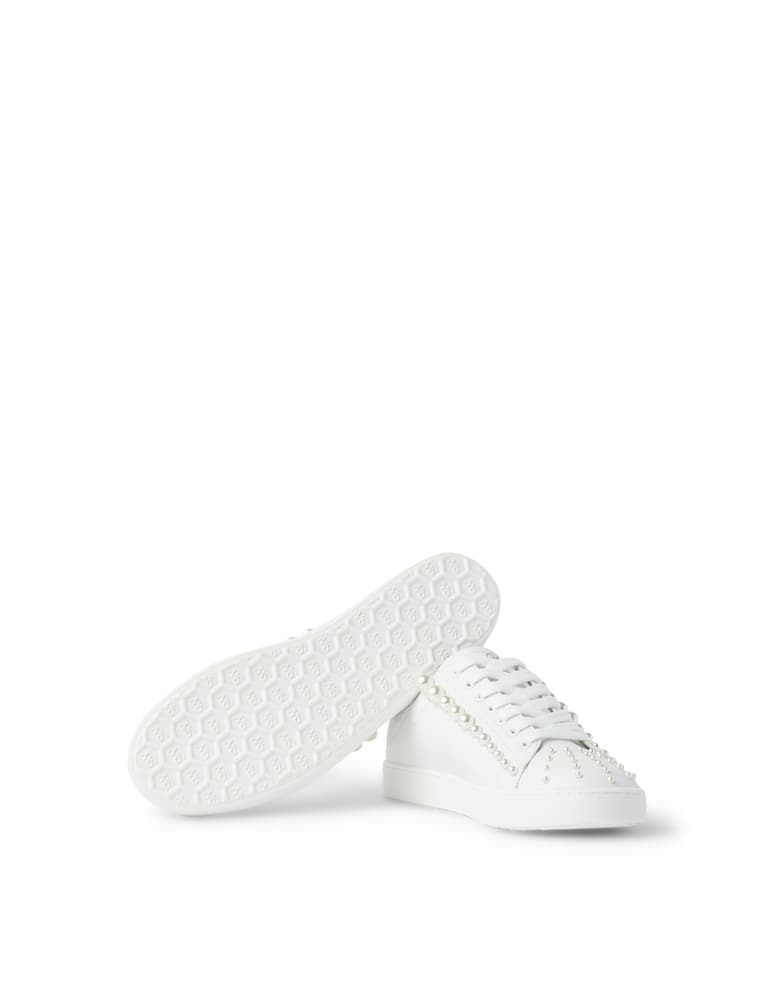 rinascente Stuart Weitzman Goldie Convertible Pearl low-top sneakers - white