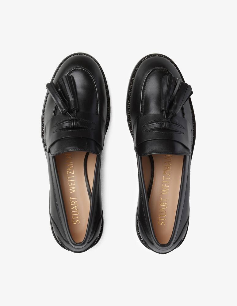 rinascente Stuart Weitzman Mocassino lucido con nappina Sutton - Nero