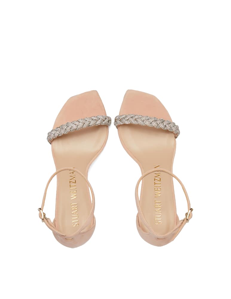 rinascente Stuart Weitzman Sandali in pelle Nudist Curve shine - beige