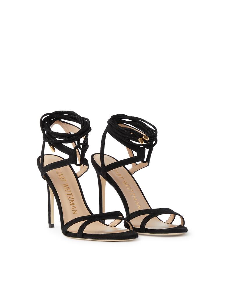 rinascente Stuart Weitzman Sandali con tacco in pelle scamosciata Soireè - nero