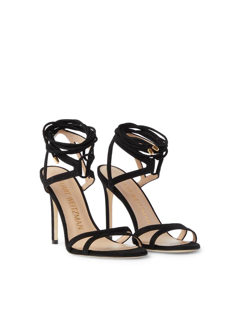 rinascente Stuart Weitzman Sandali con tacco in pelle scamosciata Soireè - nero