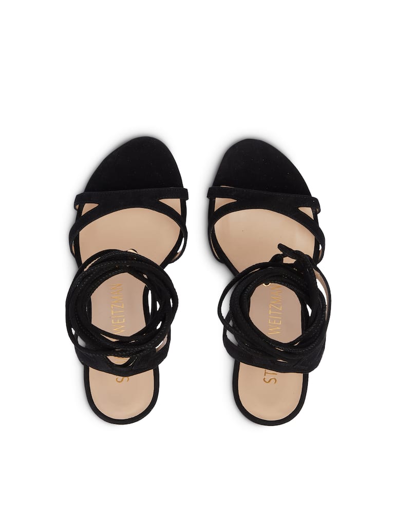 rinascente Stuart Weitzman Sandali con tacco in pelle scamosciata Soireè - nero