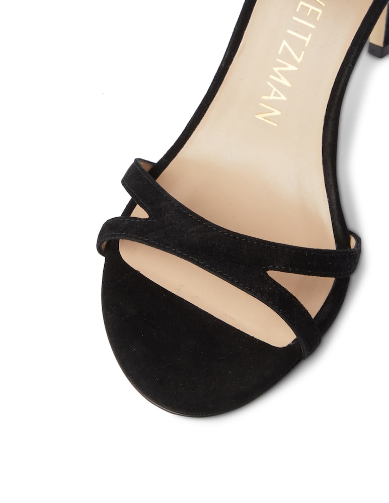 rinascente Stuart Weitzman Sandali con tacco in pelle scamosciata Soireè - nero