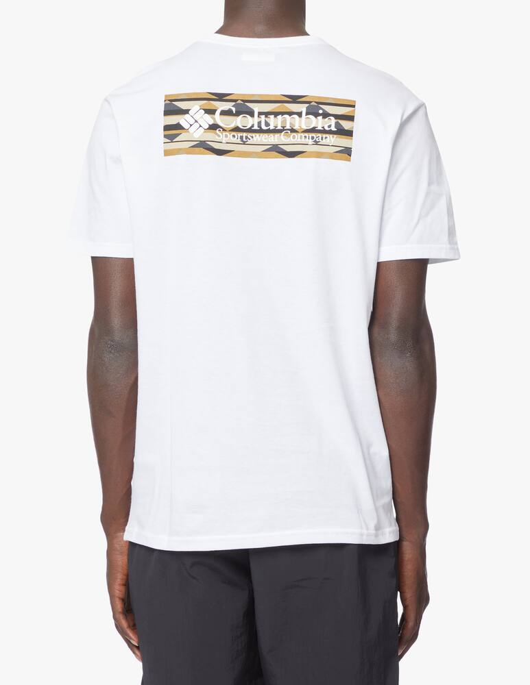 rinascente Columbia Logo geo print back t-shirt