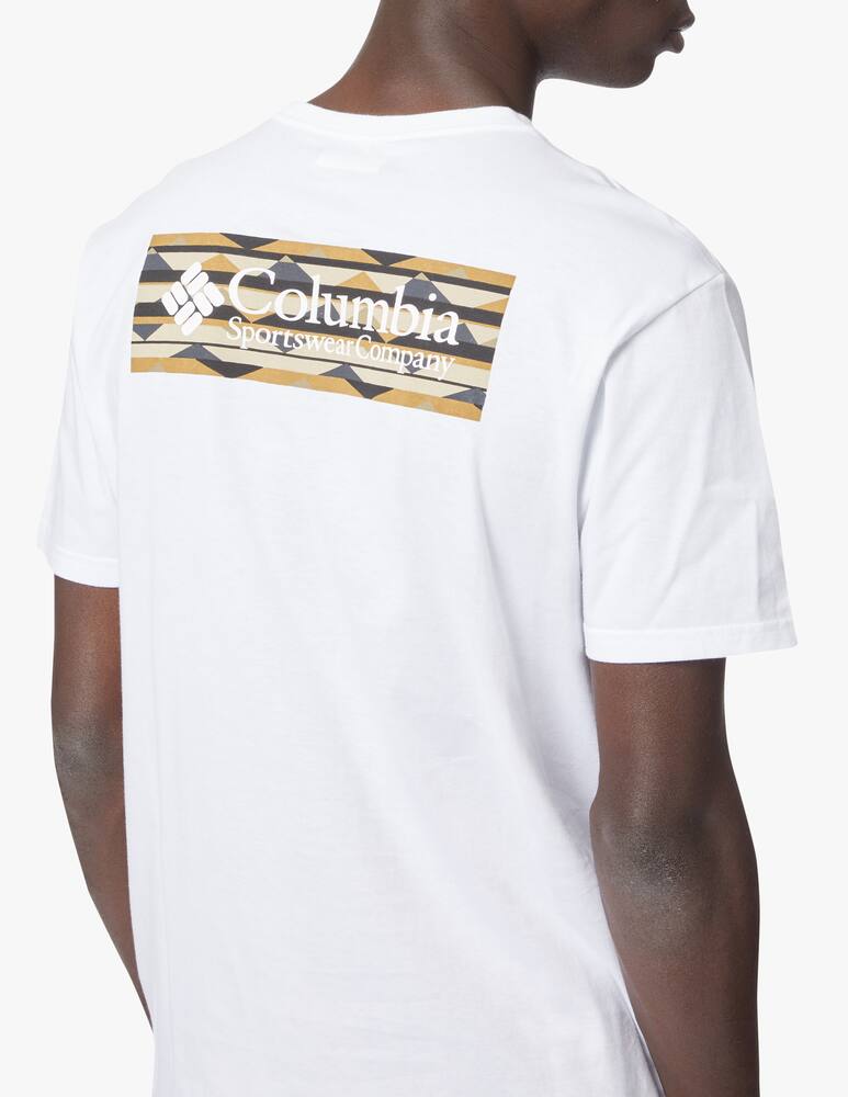 rinascente Columbia Logo geo print back t-shirt