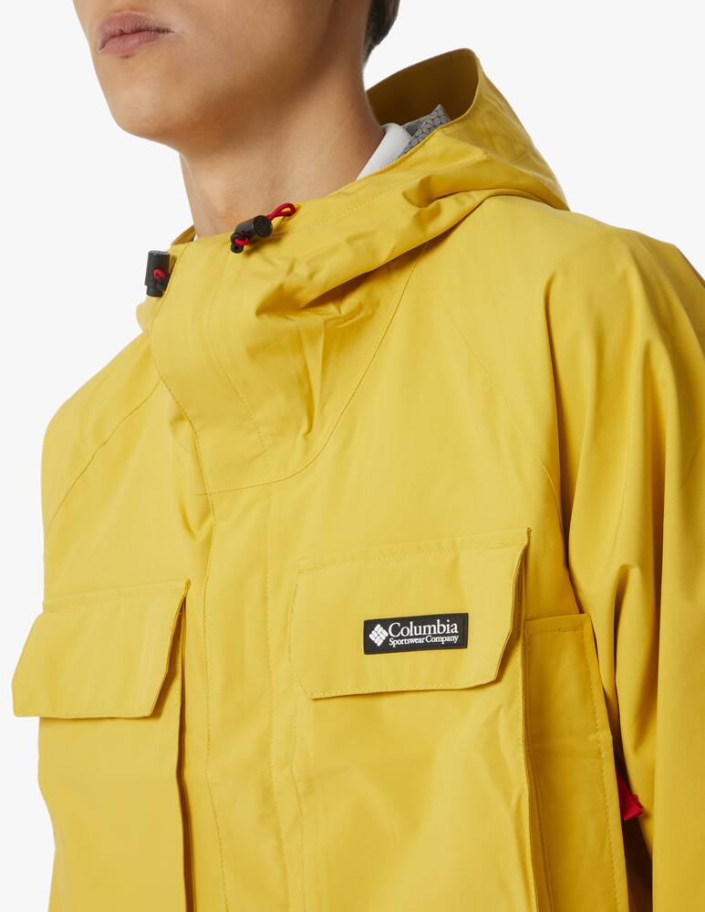 rinascente Columbia Giacca da pioggia field con cappuccio creek fraser - giallo