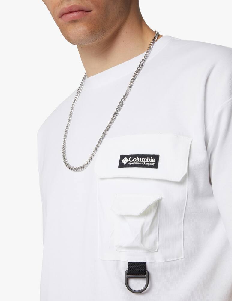 rinascente Columbia Maglietta manica corta taschino - bianco