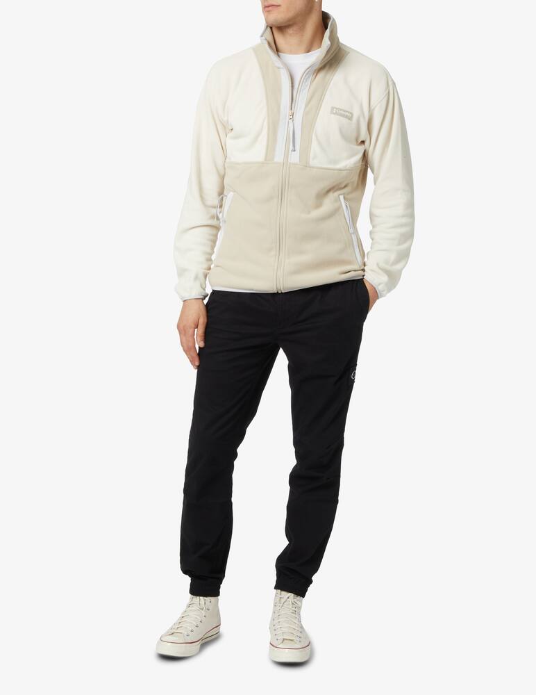 rinascente Columbia Fzip fleece backbowl sweater - beige