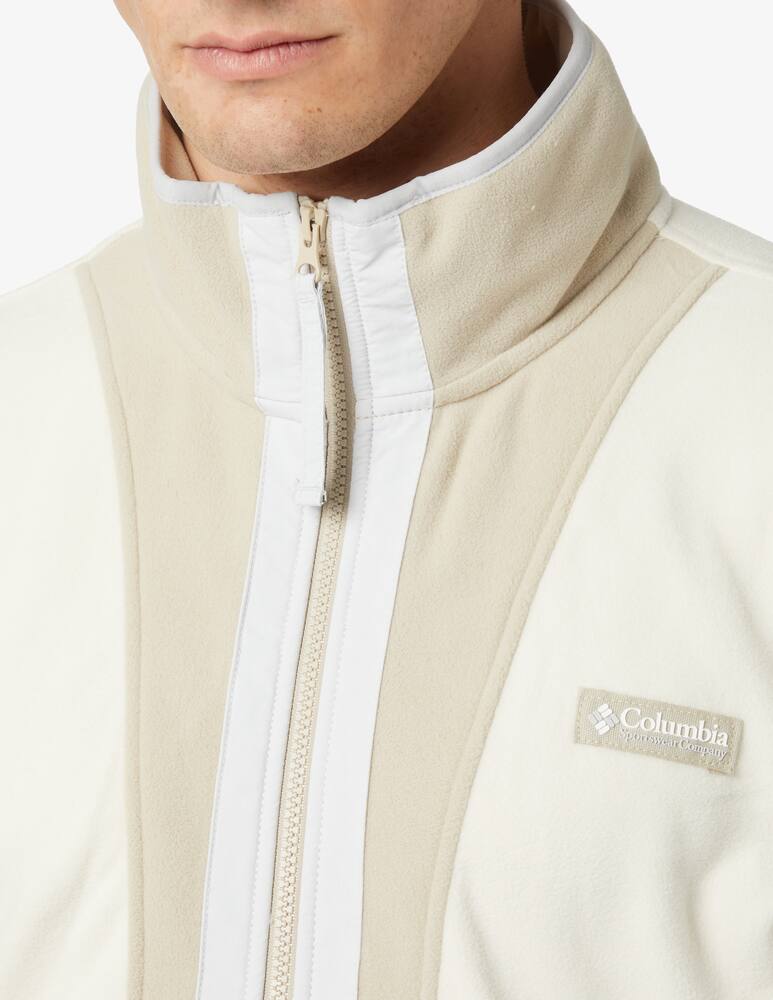 rinascente Columbia Fzip fleece backbowl sweater - beige