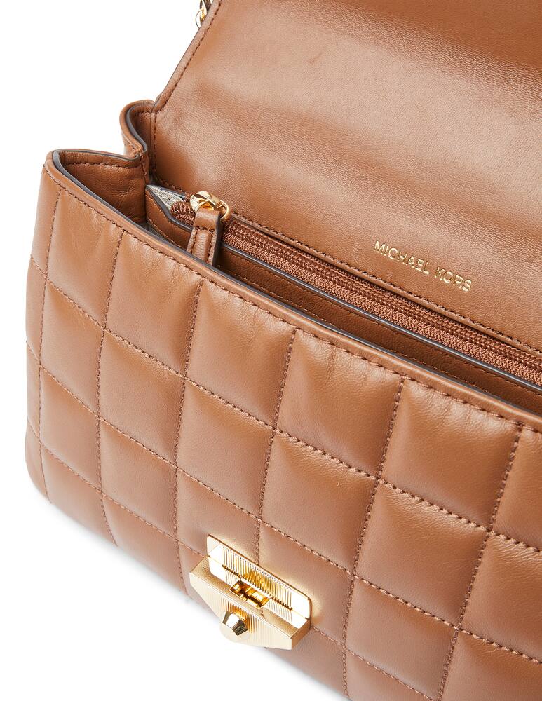 rinascente Michael Michael Kors Borsa a spalla SoHo grande in pelle trapuntata - marrone