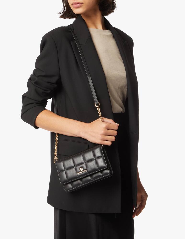 rinascente Michael Michael Kors Quilted leather crossbody bag - black
