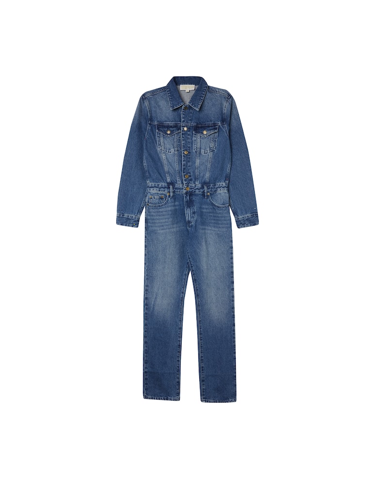 Michael Michael Kors Long sleeved denim jumpsuite - blue - picture 5 Michael Michael Kors Long sleeved denim jumpsuite - blue - picture 5