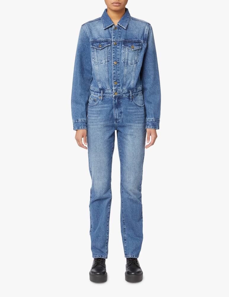 Michael Michael Kors Long sleeved denim jumpsuite - blue - picture 2 Michael Michael Kors Long sleeved denim jumpsuite - blue - picture 2