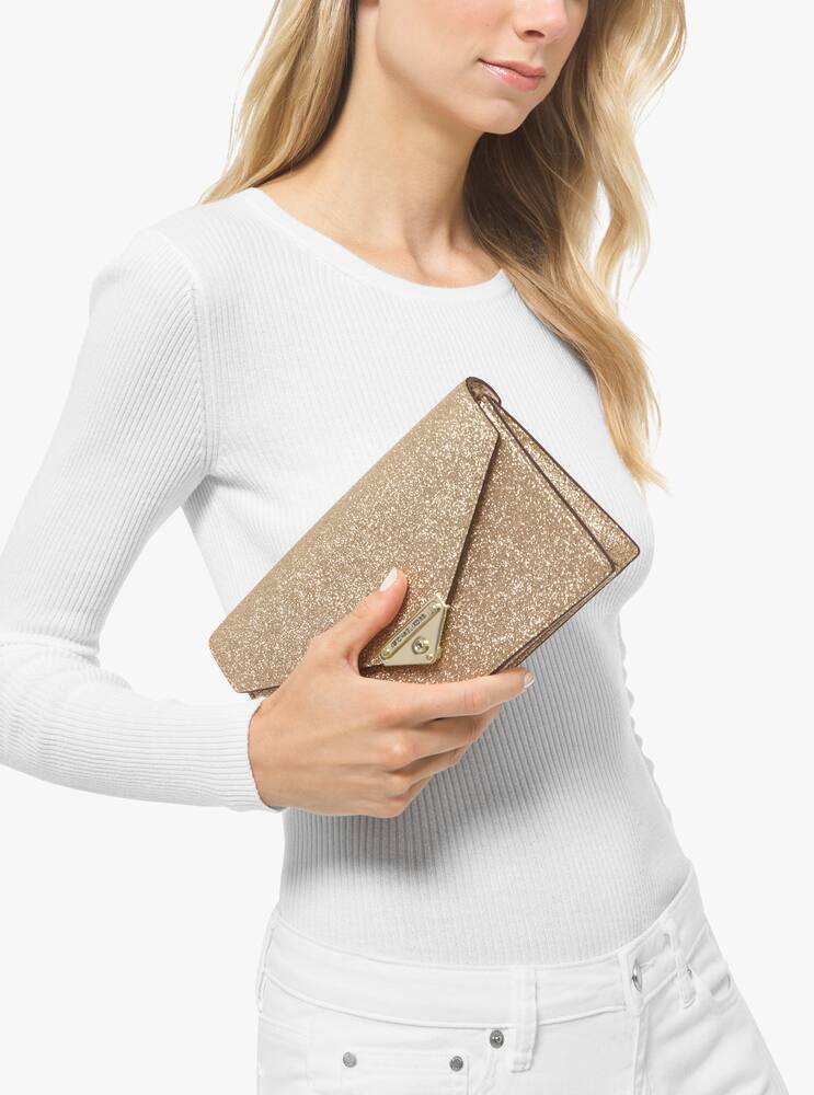 rinascente Michael Michael Kors Grace medium clutch with glitter