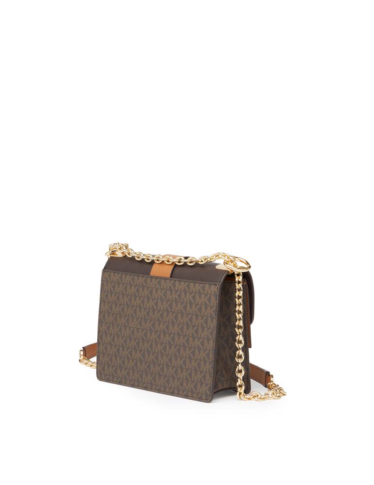 rinascente Michael Michael Kors Borsa a tracolla Greenwich piccola in pelle - Marrone