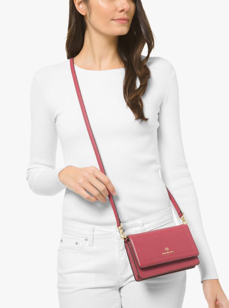 Michael Michael Kors Borsa a tracolla per smartphone in pelle martellata Jet Set - immagine 2 Michael Michael Kors Borsa a tracolla per smartphone in pelle martellata Jet Set - immagine 2