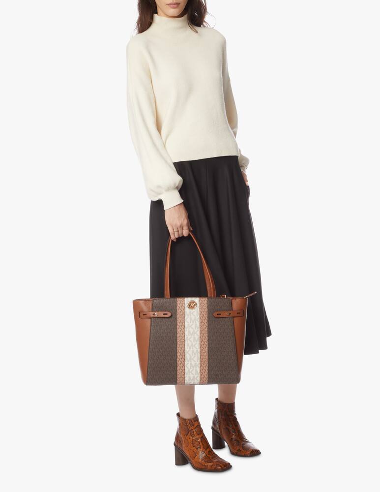 rinascente Michael Michael Kors Carmen large tote bag in grained leather