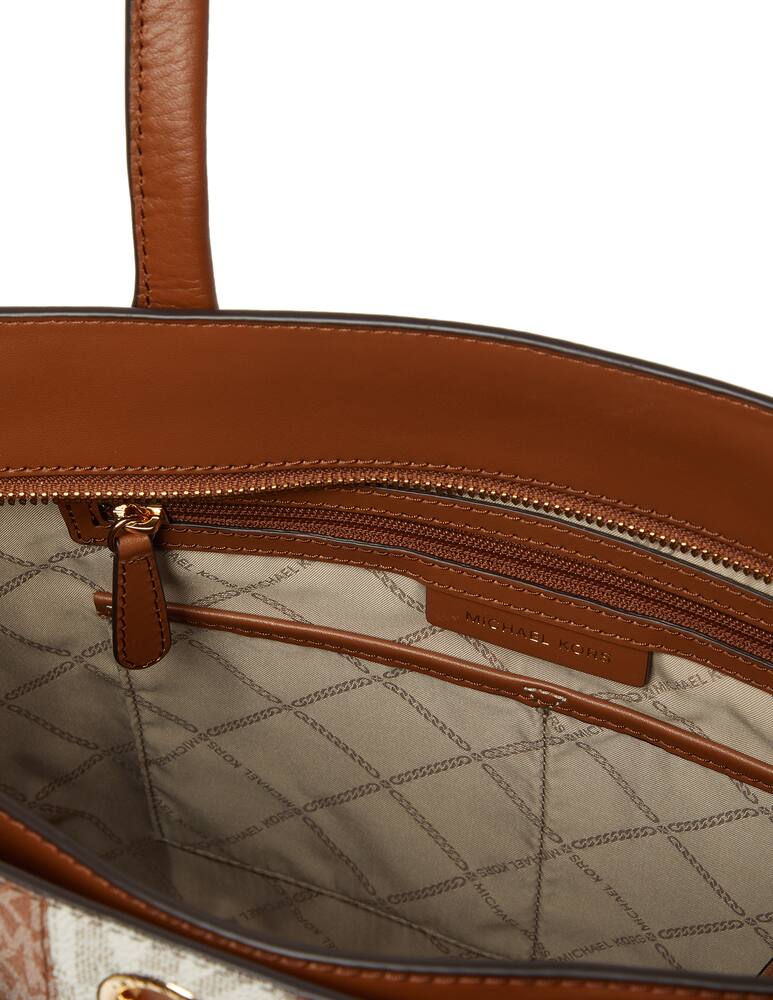 rinascente Michael Michael Kors Carmen large tote bag in grained leather