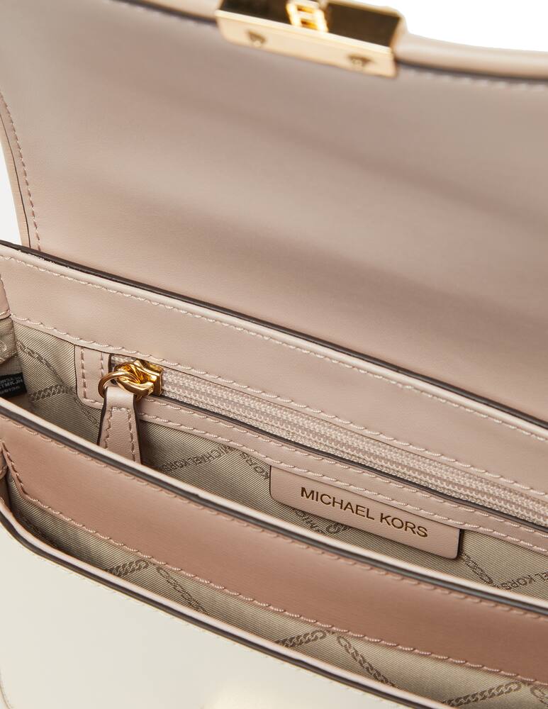 rinascente Michael Michael Kors Bradshaw medium leather messenger bag with logo