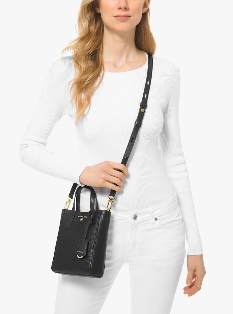 rinascente Michael Michael Kors Sinclair borsa a tracolla extra-small in pelle martellata