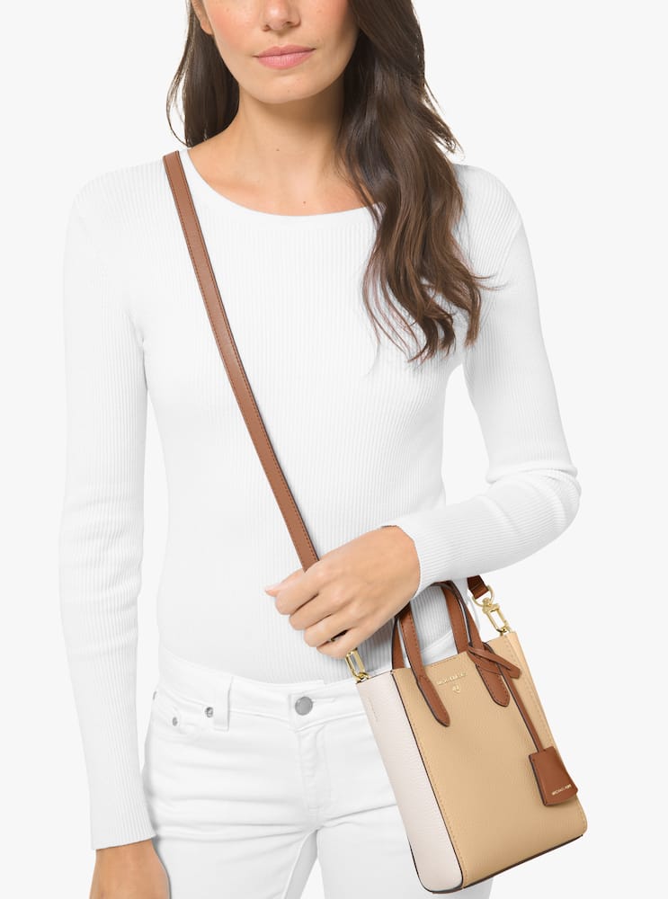 rinascente Michael Michael Kors Sinclair borsa a tracolla extra-small in pelle martellata