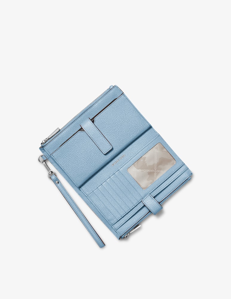 rinascente Michael Michael Kors Jet Set double zip wristlet wallet - Light blue