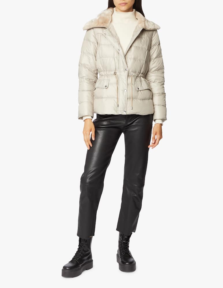 rinascente Michael Michael Kors Piumino con collo in pelliccia sintetica