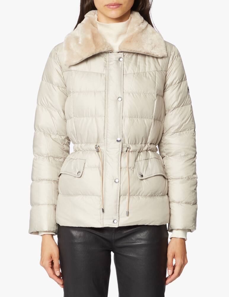 rinascente Michael Michael Kors Piumino con collo in pelliccia sintetica