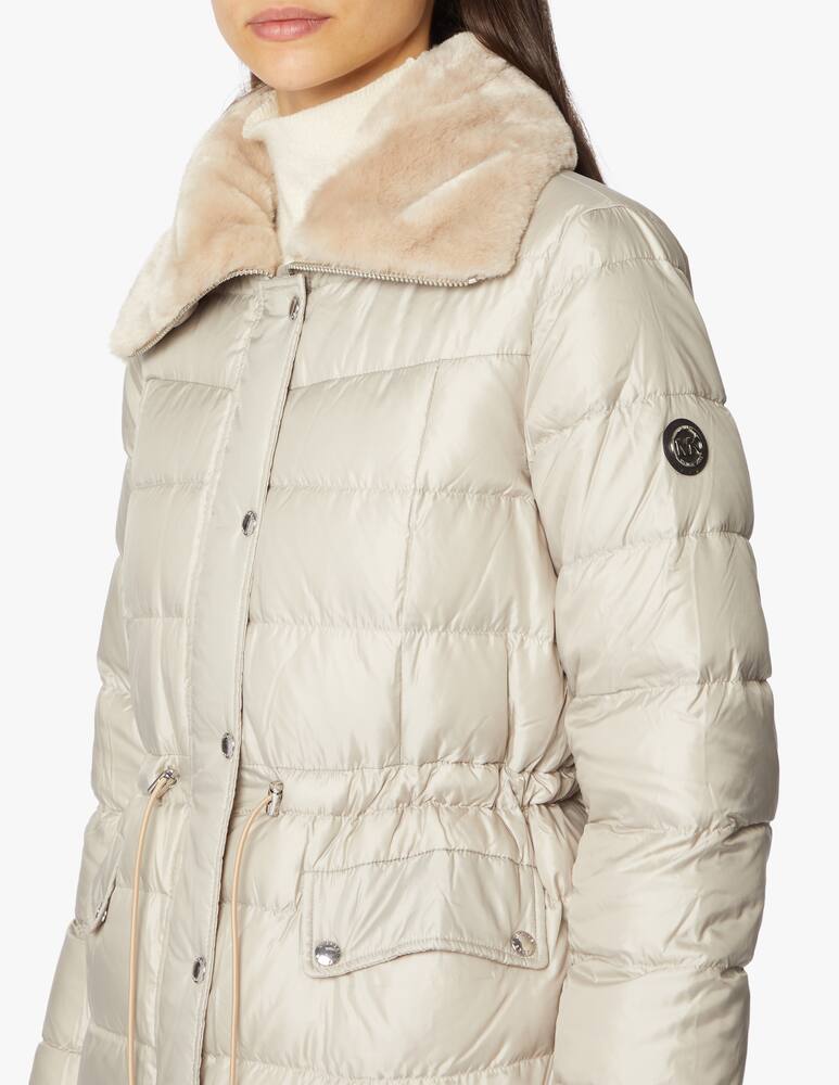 rinascente Michael Michael Kors Piumino con collo in pelliccia sintetica