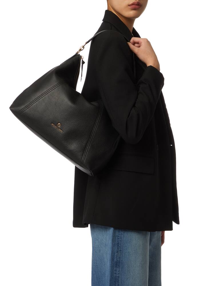 rinascente Michael Michael Kors Sienna big leather shoulder bag - black