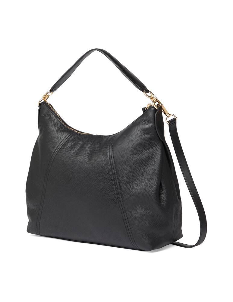 rinascente Michael Michael Kors Sienna big leather shoulder bag - black