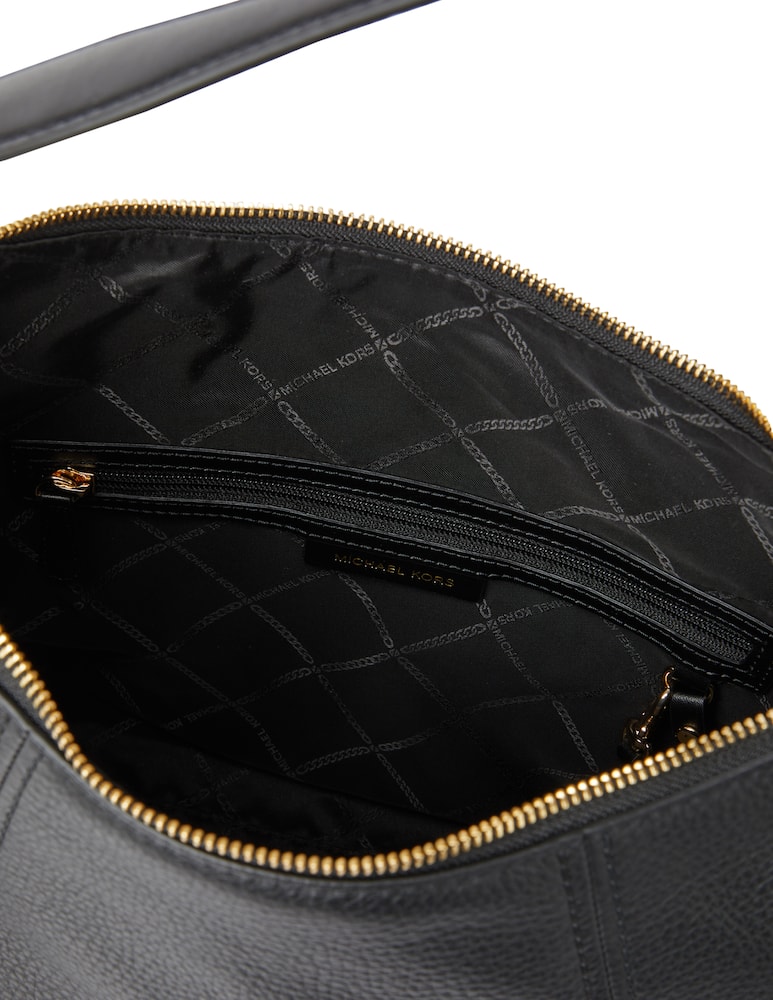 rinascente Michael Michael Kors Sienna big leather shoulder bag - black