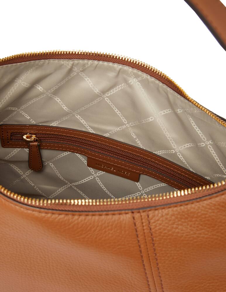 rinascente Michael Michael Kors Sienna big leather shoulder bag - brown