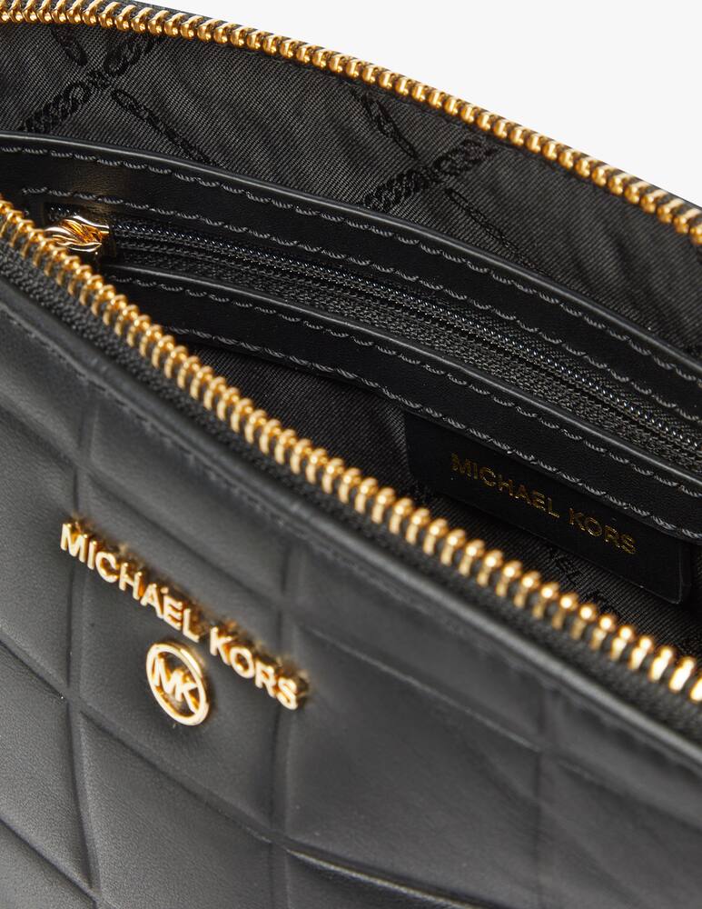 rinascente Michael Michael Kors Borsa a tracolla bombata grande in pelle trapuntata - nero