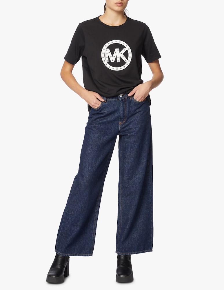 rinascente Michael Michael Kors Stud circle logo t-shirt
