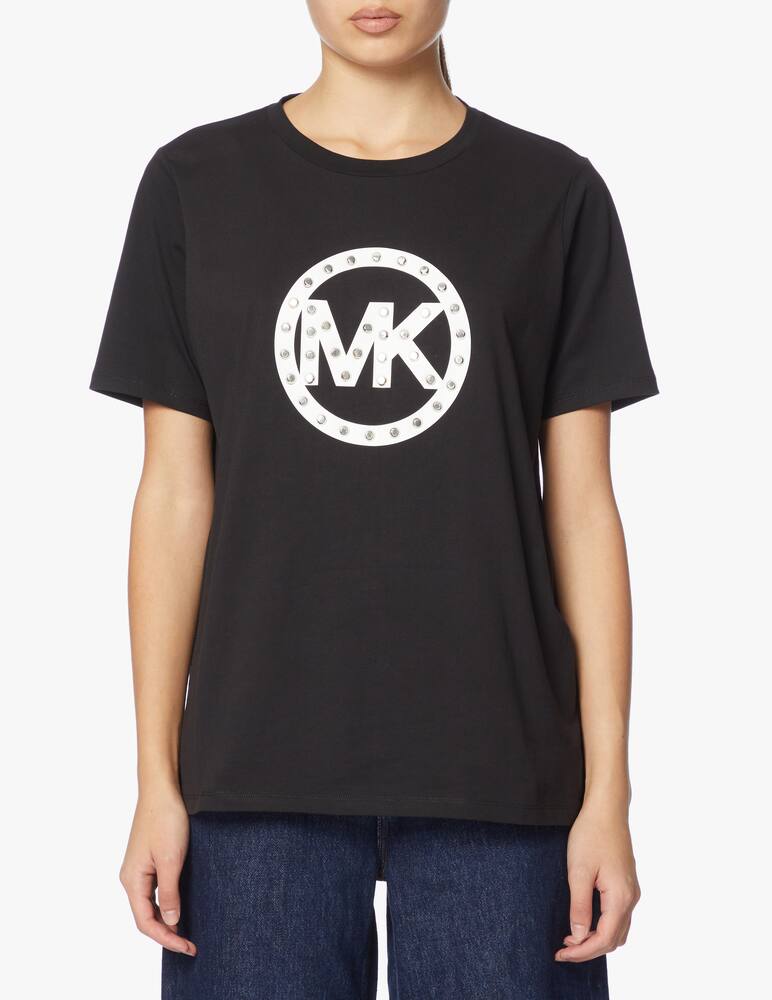 rinascente Michael Michael Kors Stud circle logo t-shirt