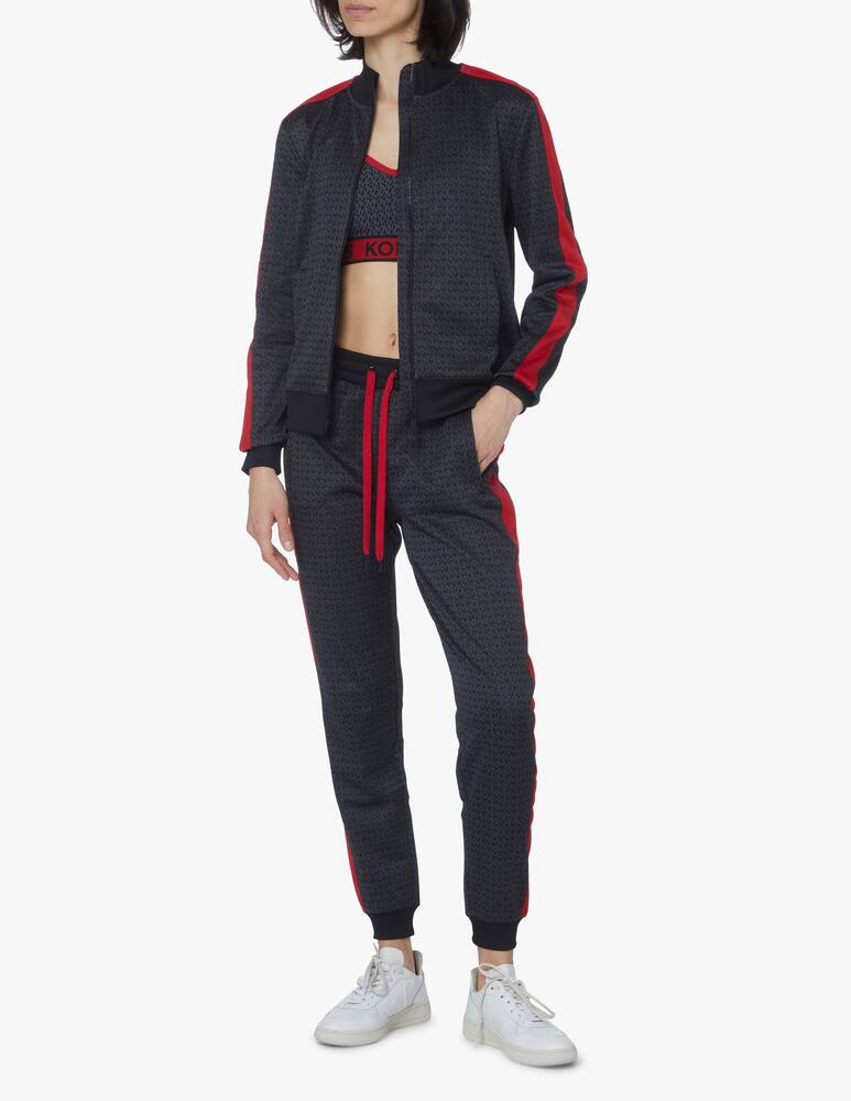 rinascente Michael Michael Kors Logo tape hoodie - grey