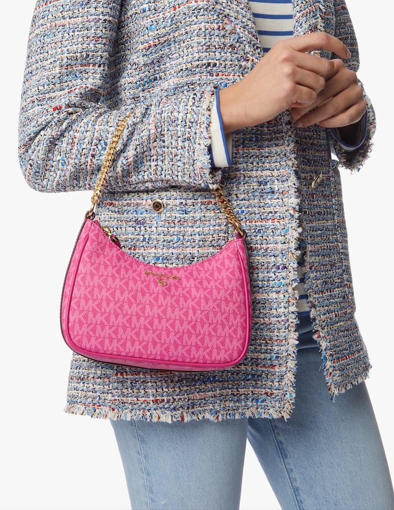 rinascente Michael Michael Kors Borsa a spalla Jet Set Charm piccola con logo - rosa