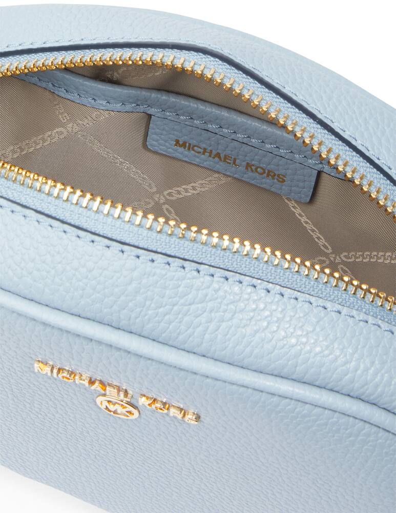 rinascente Michael Michael Kors Jet set leather crossbody bag convertible - light blue