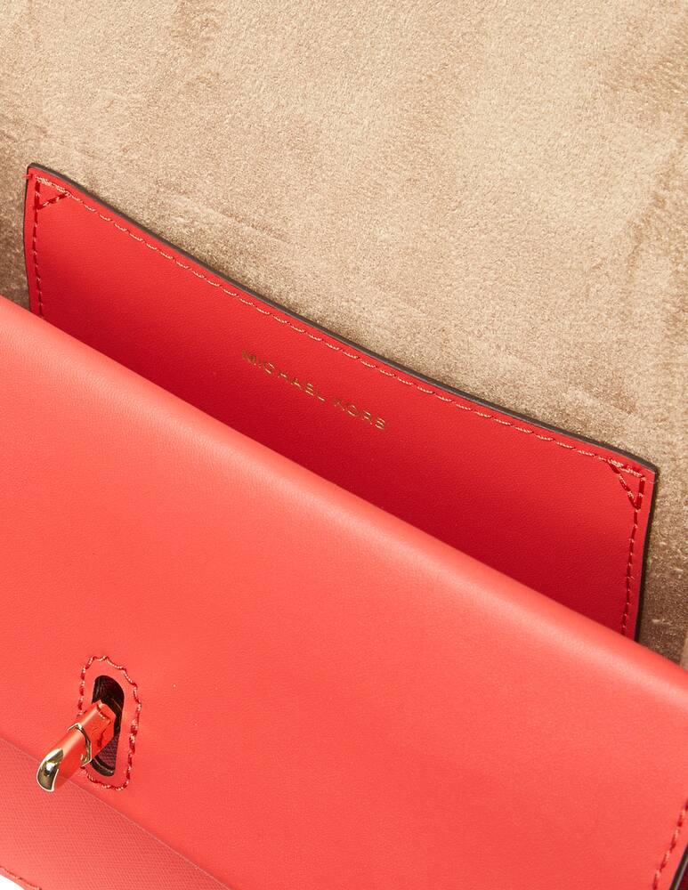 rinascente Michael Michael Kors Borsa a tracolla Greenwich piccola in pelle - arancione