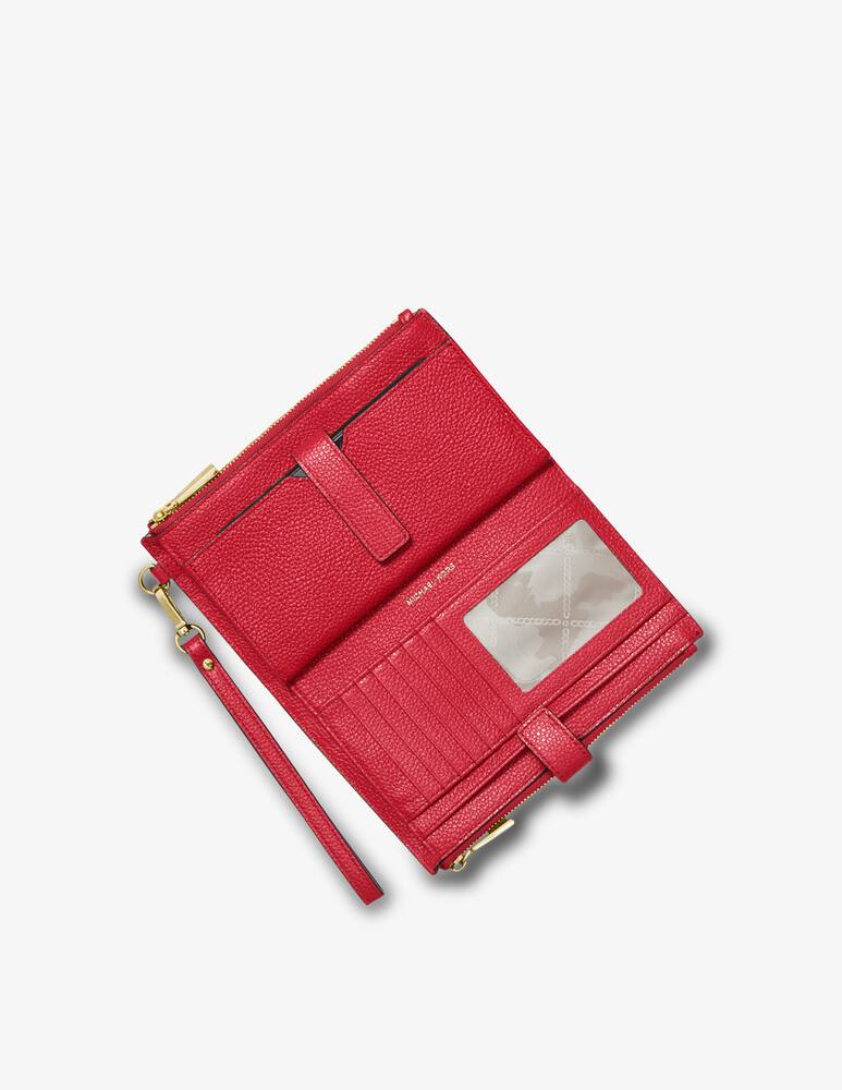 rinascente Michael Michael Kors Portafoglio double zip con pulsino Jet Set - Rosso