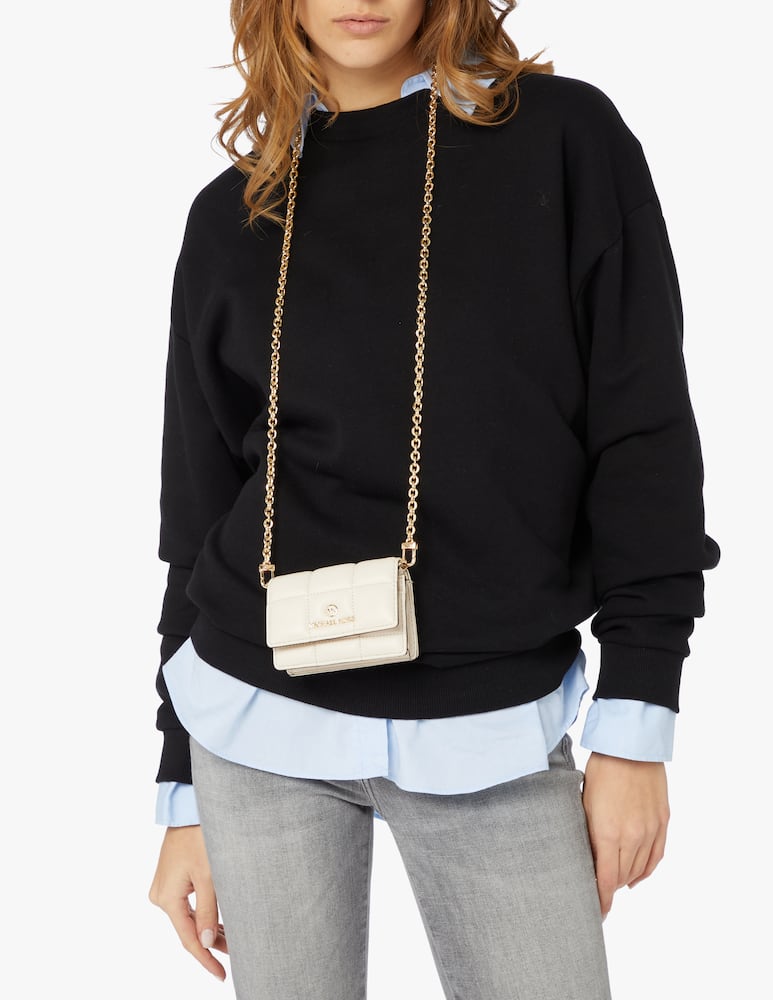 rinascente Michael Michael Kors Portafoglio con catena Jet Set - bianco