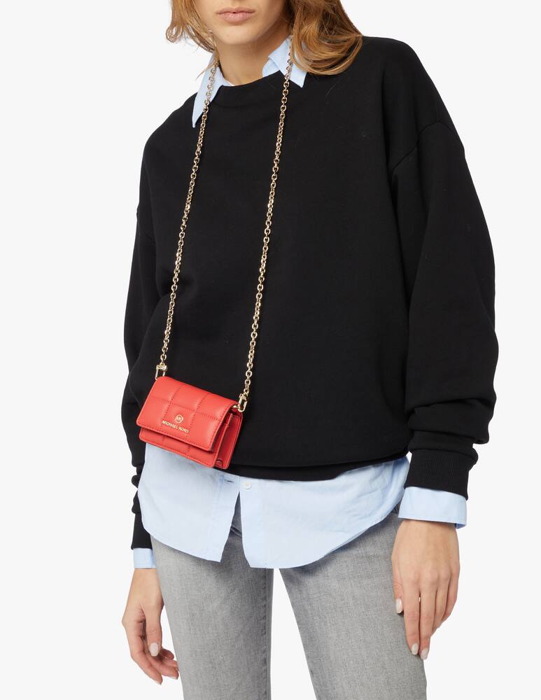 rinascente Michael Michael Kors Portafoglio con catena Jet Set - rosso