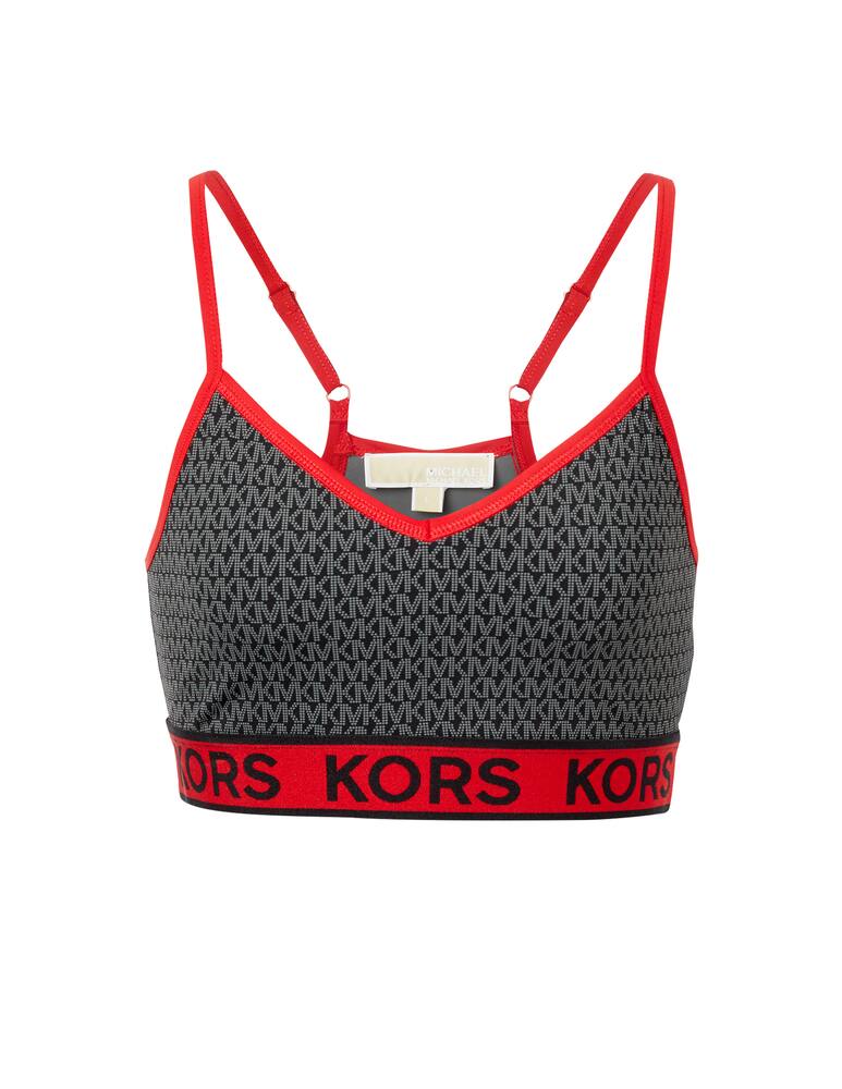 rinascente Michael Michael Kors Logo tape top - grey