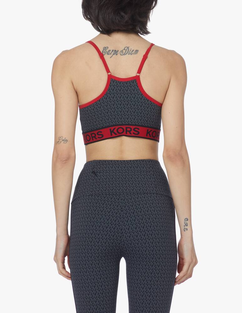 rinascente Michael Michael Kors Logo tape top - grey