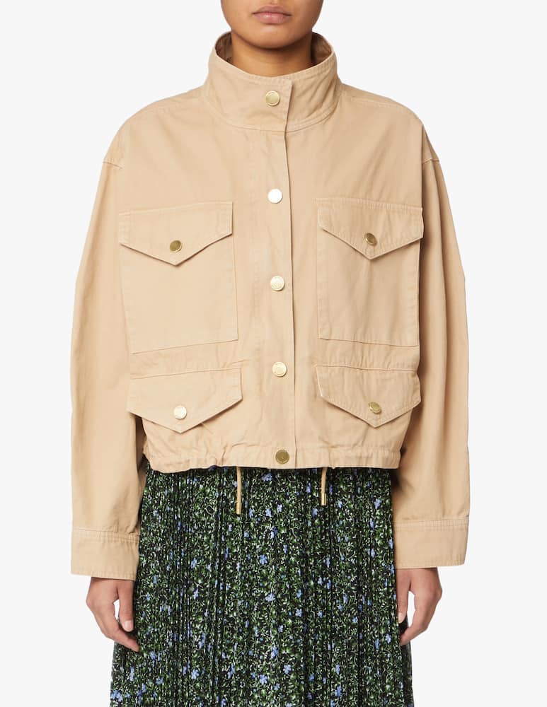 Michael Michael Kors Field jacket with pocjet - beige - picture 1 Michael Michael Kors Field jacket with pocjet - beige - picture 1