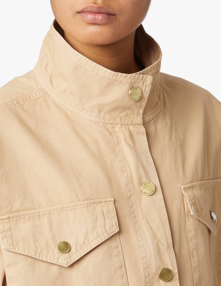 Michael Michael Kors Field jacket with pocjet - beige - picture 4 Michael Michael Kors Field jacket with pocjet - beige - picture 4