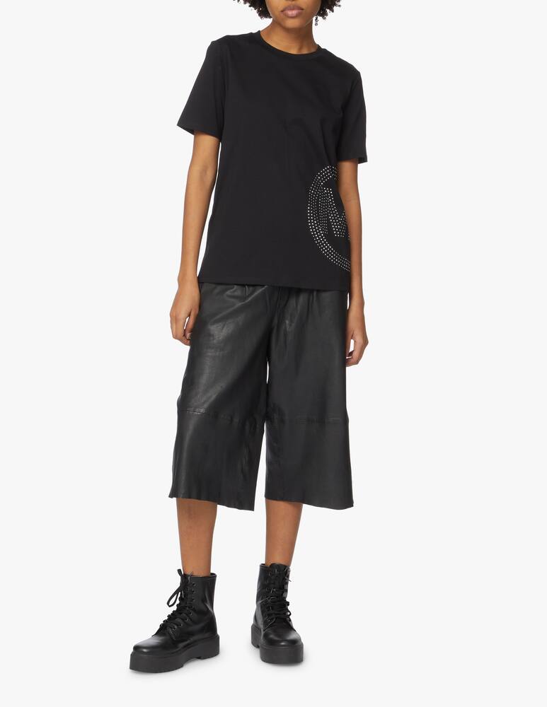 rinascente Michael Michael Kors T-shirt in cotone con logo - nero