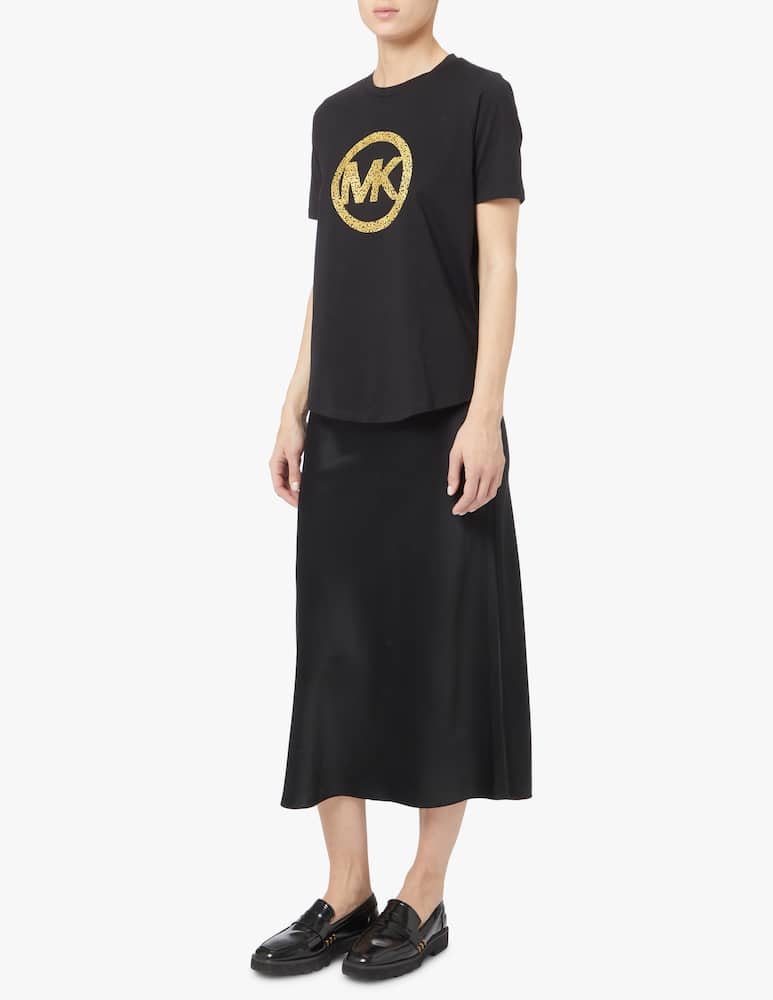 rinascente Michael Michael Kors T-shirt in cotone con logo - nero